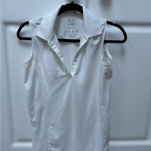 Women's White Sleeveless Top